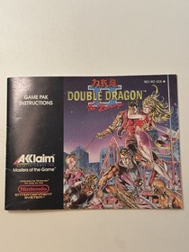 Double Dragon II (Nintendo NES, 1989) solo manual de instrucciones