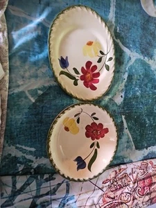 2 Vintage Pcs BLUE RIDGE SOUTHERN POTTERY RARE FLORAL PATTERN - Picture 1 of 18