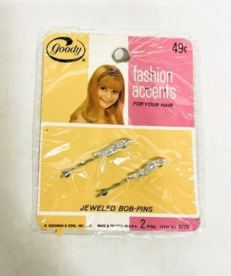 PACK DE 2 BOB-PINS VINTAGE AÑOS 70 BUENOS ACENTOS DE MODA PARA TU CABELLO CON JOYAS Foto 1 de 4