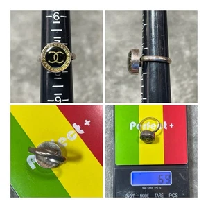 Anello in argento sterling con logo CC!! Taglia 8,5!! - Foto 1 di 9