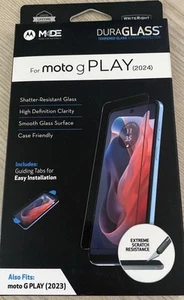 DuraGlass Motorola Moto G Play 2024 Screen Protector Lifetime Warranty New - Photo 1 sur 4
