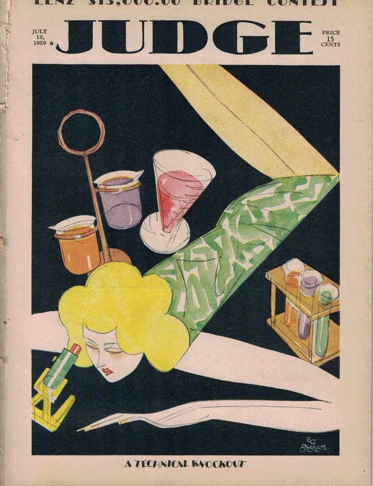 1929 Judge July 13 Art Deco; Deport those pulling down the flag; Border killings - Image 1 of 1