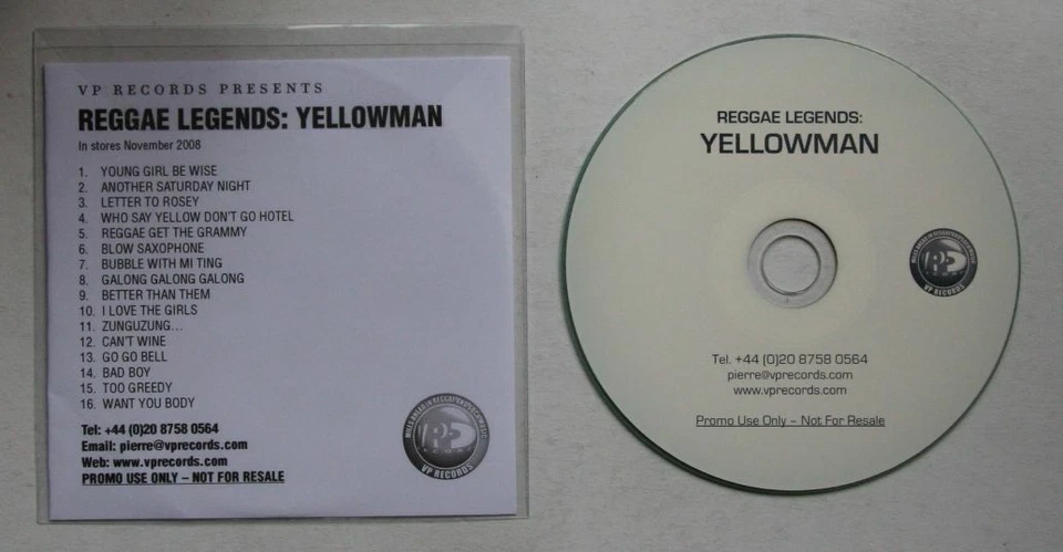 Yellowman Reggae Legends Rare France CD-Acetate - Bild 1 von 1