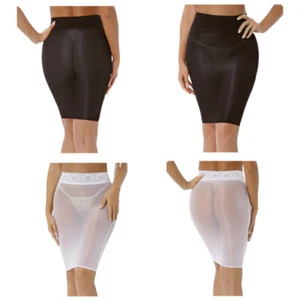 Womens Sheer Mesh Mini Skirt Lace See Through High Waist Stretchy Bodycon Skirts - Picture 1 of 58