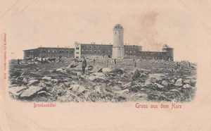 AK Brocken Gruss a.d. Harz Brockenhotel Aussichtsturm vor 1907 - Bild 1 von 1