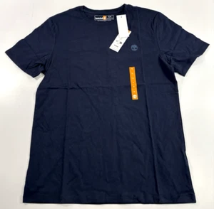 NEW MEDIUM TIMBERLAND EMBROIDERED TREE LOGO S/S T-SHIRT DARK NAVY TB0A5YR3 - Picture 1 of 2