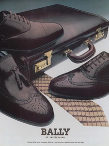 1982 Bally: Shoes, Briefcase Vintage Print Ad - Picture 1 of 1