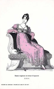 Pub Labo Unilabo - Dame Anglaise en Tenue d'Apparat 1814 - Picture 1 of 1