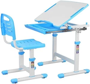 Kinderschreibtisch Schreibtisch Jugendschreibtisch Verstellbar mit Schublade - Bild 1 von 22