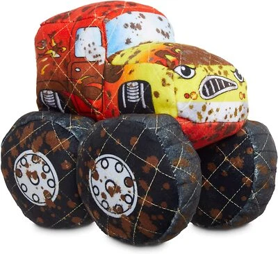 Leaps & Bounds Ruffest & Tuffest Monster Truck juguete de peluche resistente para perros con Kevlar  Foto 1 de 4