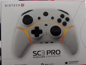 Gioteck SC3 Pro Nintendo Switch Wireless Controller - White #5587 - Picture 1 of 2