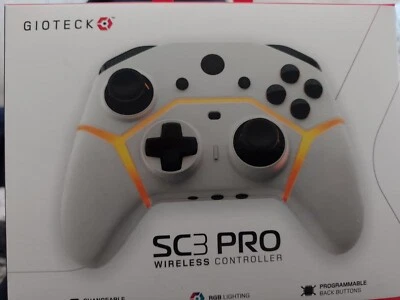 Gioteck SC3 Pro Nintendo Switch Wireless Controller - White #5587 - Image 1 of 2
