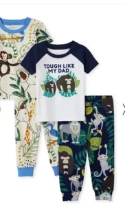 NWT 5T 5 o 4T 4 Tough like DAD monkeys pajamas childrens place easter spring fal - Picture 1 of 9