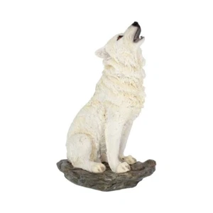 Nemesis Now Storms Cry Howling White Wolf Figure 20cm - Foto 1 di 7
