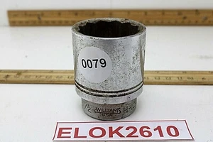 JH Williams H1248 1-1/2" 3/4" Drive 12 puntos SAE enchufe cromado EE. UU. - Imagen 1 de 6