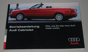 Betriebsanleitung Audi Cabrio Cabriolet Typ 89 B3 Bedienungsanleitung 04/1995! - Picture 1 of 5