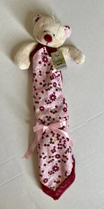 NWT Baby Ganz Raspberry Bear Mini Blankie Security Blanket Lovey 13" Snuggle - Picture 1 of 7