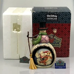 Disney Traditions Jim Shore Winnie the Pooh 100 Acre Winter RARE w/ Box & Foam - Foto 1 di 7