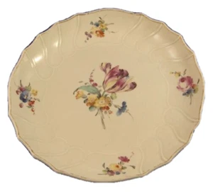 Nice Antique 18thC Den Haag Porcelain Floral Plate Haags Porselein Hague Tournai - Picture 1 of 7