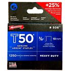 T50 Genuine Arrow Staples 1250  3/8" (10mm) Staples, USA Made Chisel Point 