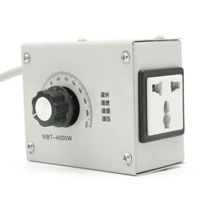 AC 220V 4000W Variable Voltage Controller For Light Fan Speed Motor Dimmer - Picture 1 of 10