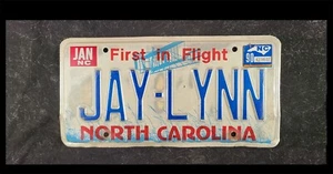 Targa NORTH CAROLINA 1990 scaduta JAY-LYNN (#NC00007) - Foto 1 di 1