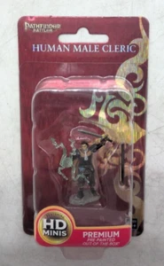 PATHFINDER BATTLES HD MINIS PREMIUM FIGUR pre painted HUMAN MALE CLERIC SEALED - Bild 1 von 2