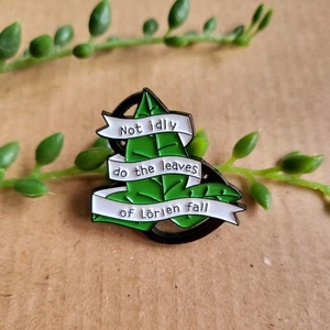 Hoja de Lorien Esmalte Pin Insignia - Señor de los Anillos Metal Pin Regalo - Imagen 1 de 1