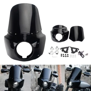 Kit de parabrisas de carenado delantero de 15" para Harley Softail FXST FXLR FXBB 107 FXBBS 114 - Imagen 1 de 10