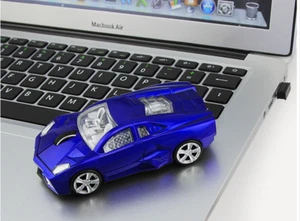 USB 2.4Ghz Wireless Lamborghini car Mouse optical Game PC Laptop Mice LED Gift - Picture 1 of 41