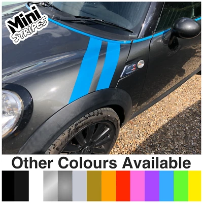 Mini Cooper S Arco Anteriore Coppia Strisce Cofano Corsa Roadster Coupè Portellone - Immagine 1 di 4