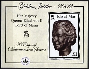 Isla de Man 2002, MS 50º Aniversario QEII's Adhesión al trono (II) conjunto MNH, Mi Bl44 - Imagen 1 de 1