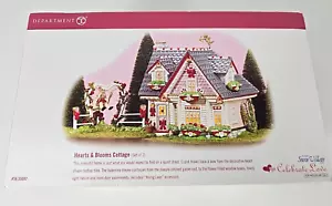 2002 - Dept 56 HEARTS & BLOOMS COTTAGE Snow Village House Valentinstag - Bild 1 von 10