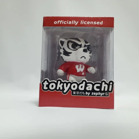 NIB MASCOT BUCKY WISCONSIN BADGERS TOKYODACHI FIGURINE TOY FIGURE ZEPHYR Cover