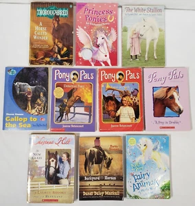 Girls Chapter Books About Horses Lot of 10 3rd Grade Classroom Homeschool Ponies - Picture 1 of 10