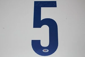 NICKLAS LIDSTROM SIGNED TEAM SWEDEN #5 RED JERSEY NUMBER PSA/DNA AUTH COA - Picture 1 of 3