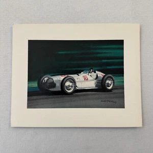 Richard Seaman 1938 Großer Preis von Deutschland Mercedes Benz Racing Illustrationsdruck - Bild 1 von 7