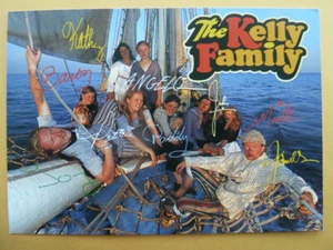 The Kelly Family, original Autogrammkarte (Unterschriften gedruckt) - Bild 1 von 1