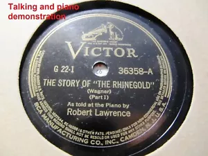 1939 Robert Lawrence WAGNER Story of the Rhinegold Ring Rheingold Spoken G-22 - Picture 1 of 2