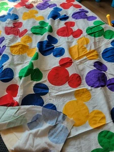 Vintage MICKEY Rainbow Silhouette Cotton Fabric, 6.75 Yards - Picture 1 of 6