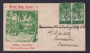 New Zealand 1950 Health Stamp FDC Balclutha to Launceston - Bild 1 von 1