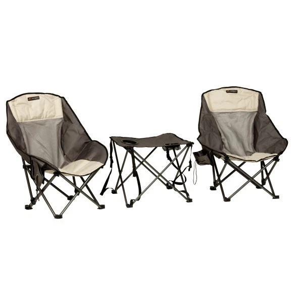 Lippert 2022114831 Campfire 3 Piece Overlanding Chair Set Sand/Dark Grey