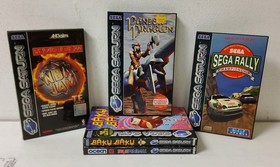 5 x Sega Saturn Games Joblot - Panzer Dragoon Sega Rally NBA Jam Baku HV1.0245