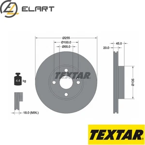 2x BRAKE DISC 92096800 FOR MAZDA MX-5/II 323/V BP6J/BP5A 1.8L BP-ZE/BP 1.8L 4cyl - Picture 1 of 6