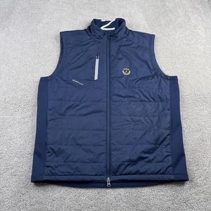 Zero Restriction Vest Mens Large Blue Golf Primaloft Lightweight Full Zip - Picture 1 of 16