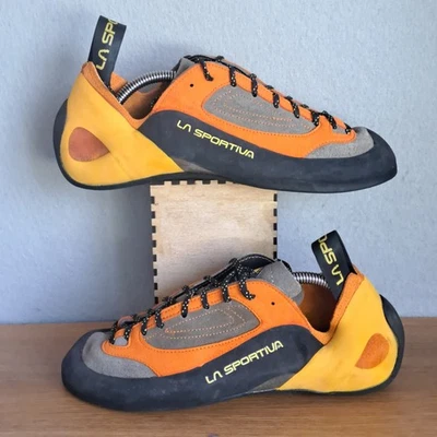 Zapatos de Escalada en Roca La Sportiva Finale Hombres 9.5 Mujeres 10.5 EU 42.5 Naranja Negro Foto 1 de 4