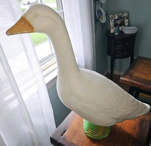 VTG 1987 Union Products Blow Mold Goose In Grass 24" Spring Yard Art Decoration - Picture 1 of 9