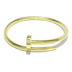 Auth Cartier Juste Un Clou - 18K Yellow Gold T***** Bangle - Picture 1 of 7