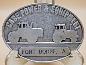 Vintage Belt Buckle Case Power & Equipment Fort Dodge, IA 1983 Limited Edition - Picture 1 of 4