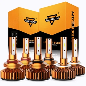 AUXBEAM 9005 9006 Hi-Low Beam LED Headlights Conversion Kit 880 Fog Bulbs White - Picture 1 of 12